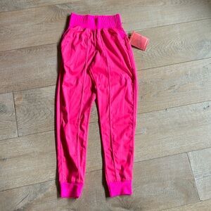 NWT Tiger Friday jogger pants with pockets.  XS adult, hot pink/pink with ankle